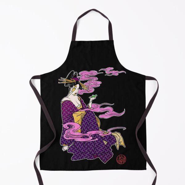 Item preview, Bijinga - Vaping woman in kimono designed and sold by Ukiyograph.