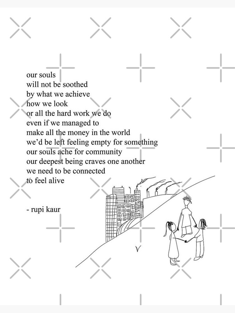 community' Canvas - Signed by Rupi Kaur