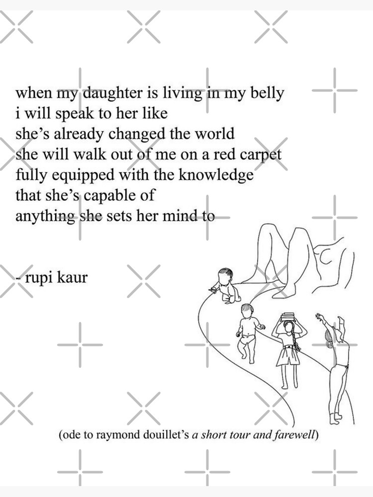 Poem by rupi kaur Sticker for Sale by Autummnn