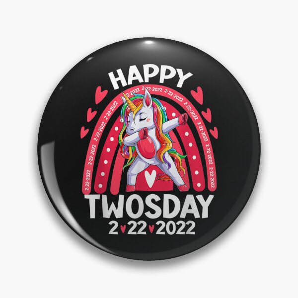 Item preview, Happy Twosday 2022 Unicorn Girl Rainbow Twos-Day 2_22_2022 T-Shirt designed and sold by Kellner-Platt.