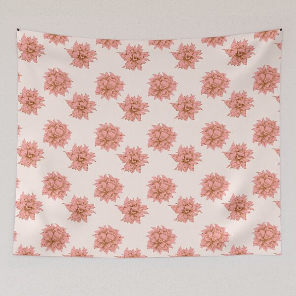 Item preview, Peachy Pink Flower Pattern designed and sold by Krisztina Koteles.