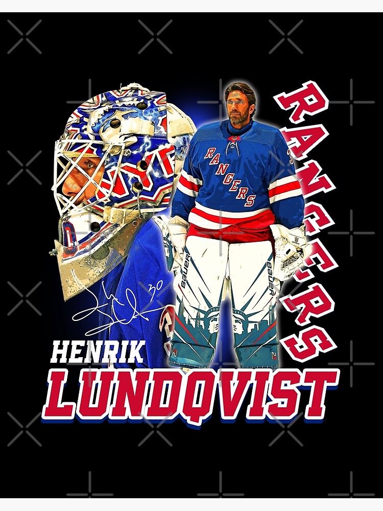 Henrik Lundqvist Ice Hockey Signature Vintage Retro 80s 90s Rap