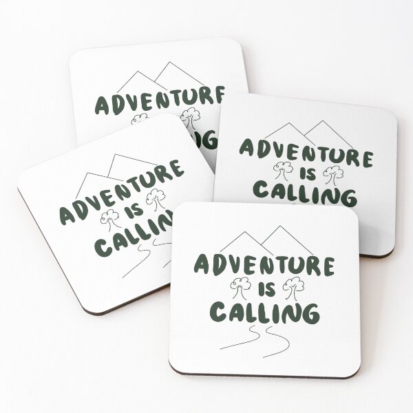 Item preview, Adventure Is Calling Green Print 4 designed and sold by lineartdesigns.