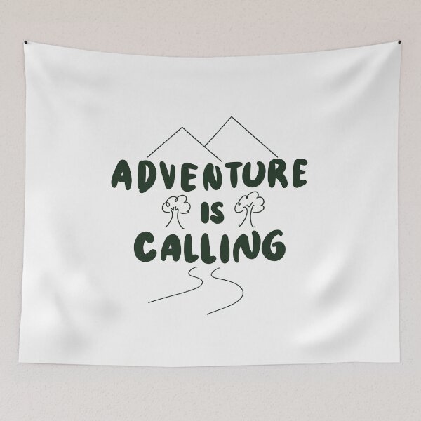 Item preview, Adventure Is Calling Green Print 4 designed and sold by lineartdesigns.