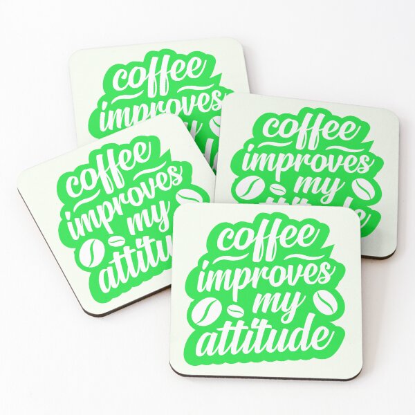 Item preview, Coffee Improves My Attitude designed and sold by S Cube Design.