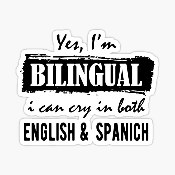 Spanish And English Stickers For Sale Redbubble