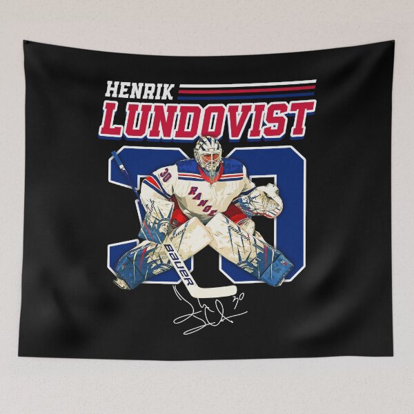 Item preview, Henrik Lundqvist Ice Hockey Signature Vintage Retro 80s 90s Rap Style Perfect Gift For Hockey Lovers designed and sold by AdalineFranecki.
