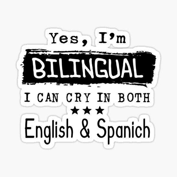 Spanish And English Stickers For Sale Redbubble