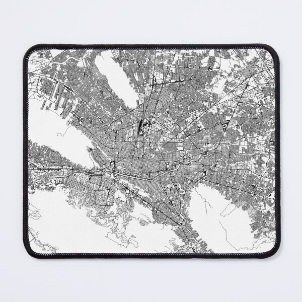 Item preview, Monterrey White Map designed and sold by multiplicitymap.