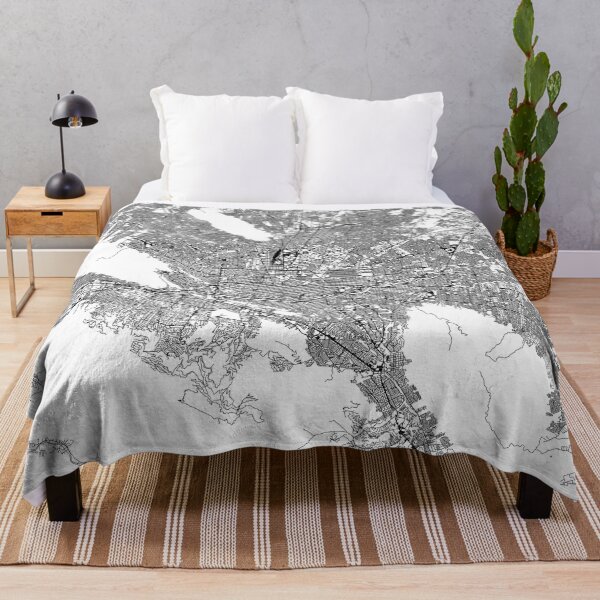 Item preview, Monterrey White Map designed and sold by multiplicitymap.
