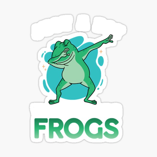 Funny Dabbing Frog Tree Frog Gift' Sticker