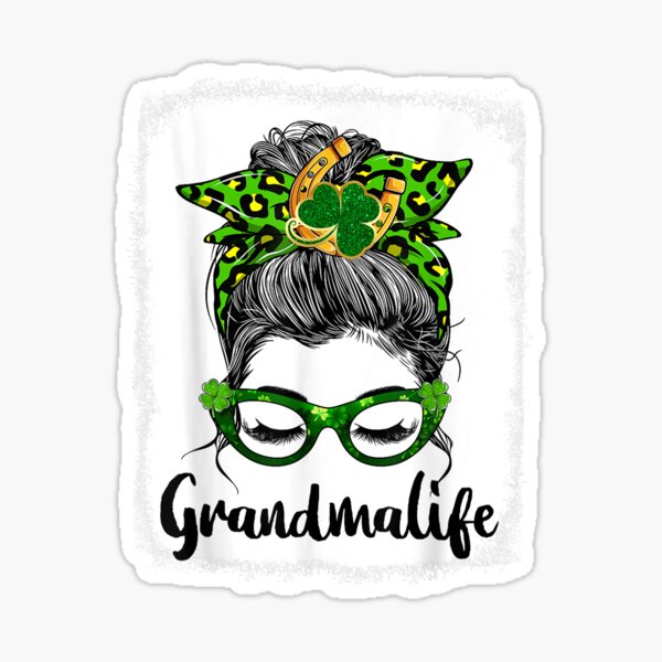 Granny Basketball Lovers Basketball Grandma Life Messy Bun Hair Sunglasses Throw Pillow 16x16 Multicolor 