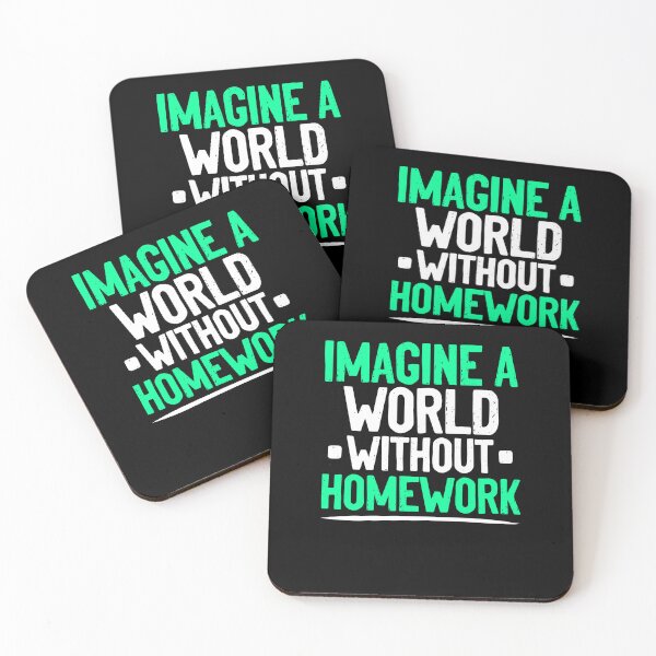 Item preview, Imagine A World Funny Homework Sarcasm For A Student designed and sold by Nessshirts.