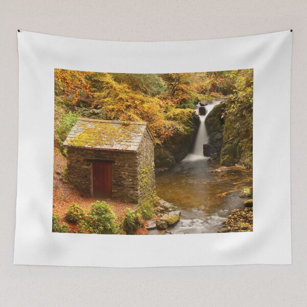 Item preview, Stone Hut with waterfall view designed and sold by Simon Baylis.