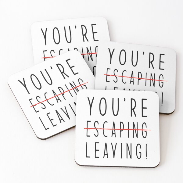 Item preview, Your_re Escaping Leaving, Coworker Leaving Gifts Funny   designed and sold by ArtfullyAvery.