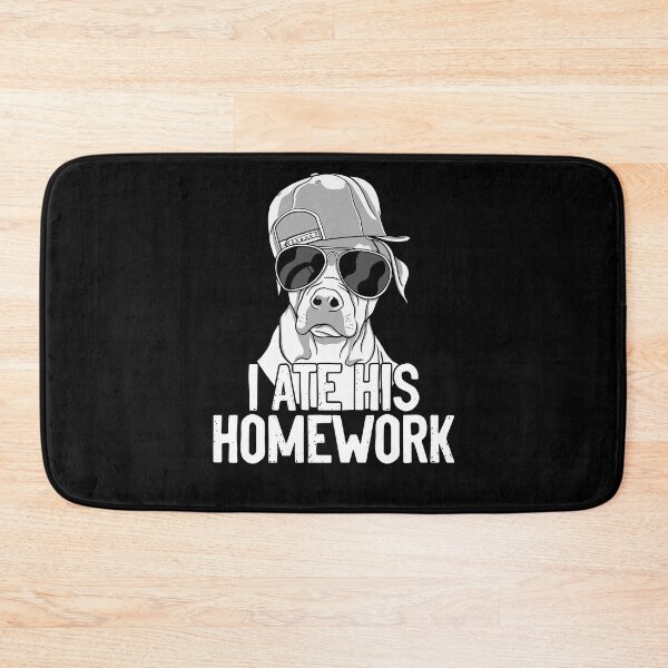 Item preview, Dog Homework Sarcasm For A Sarcastic Student Humor Lover designed and sold by Nessshirts.