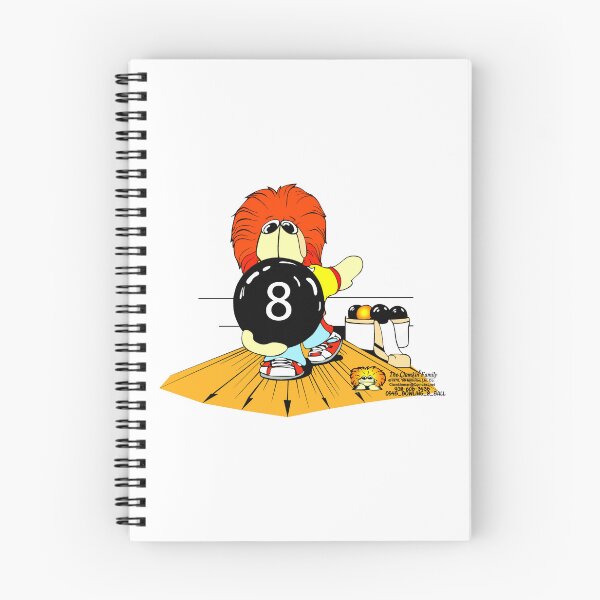 Item preview, Bowling Nestor with 8 ball - Clamkin Family Cartoon designed and sold by Bruce Ingrassia.