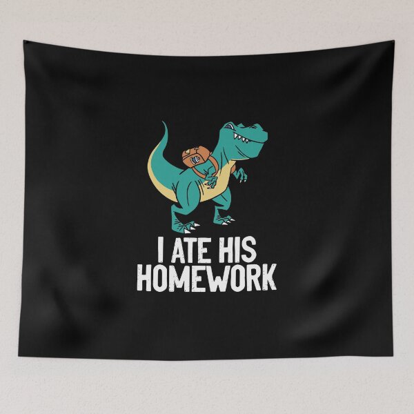 Item preview, Trex Homework Sarcasm For A Sarcastic Student Humor Lover designed and sold by Nessshirts.
