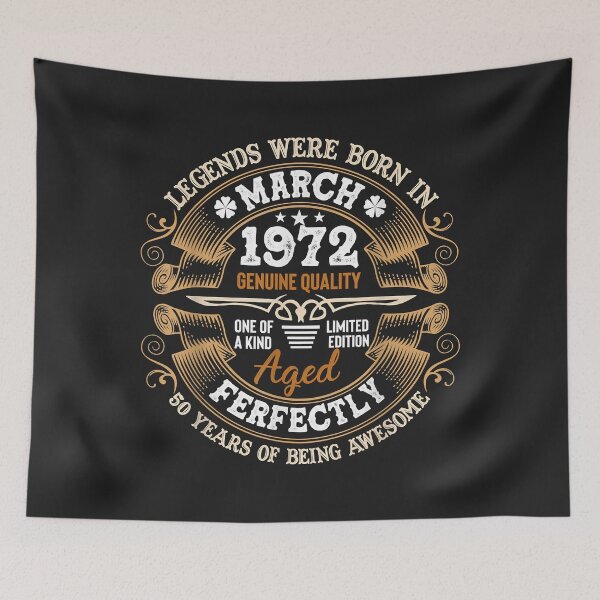 Item preview, 50 Yrs Old Gift Legend Were Born In March 1972 50th Birthday designed and sold by Corelli87.