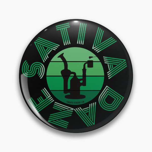 Item preview, Retro Vintage Sunset Green Dab Rig-Sativa daze designed and sold by YomeHayin.