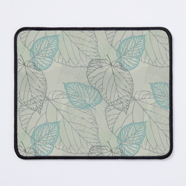 Item preview, linden leaf, tree leaves, seamless pattern, green, Moss & Blush color, designed and sold by Natairbrush.
