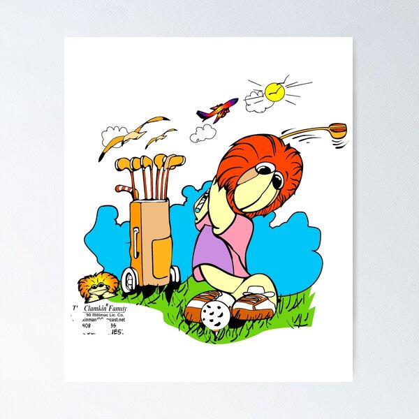 Item preview, Golfing Nestor - Clamkin Family Cartoon designed and sold by Bruce Ingrassia.