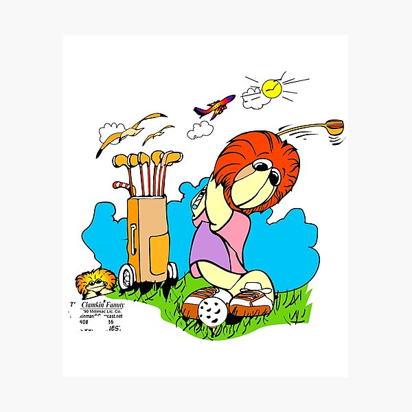 Item preview, Golfing Nestor - Clamkin Family Cartoon designed and sold by Bruce Ingrassia.