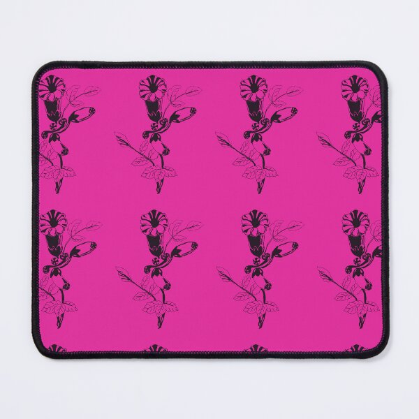 Item preview, Stylised trumpet flower on fuchsia designed and sold by Faerieglen.