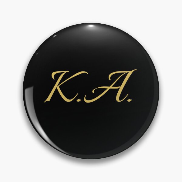 Item preview, KA Initials | Gold Lettering | Personalised Gifts designed and sold by Avo And Sriracha.