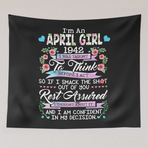Item preview, Awesome Since 1942 80th Birthday I'm an April Girl 1942 designed and sold by Corelli87.