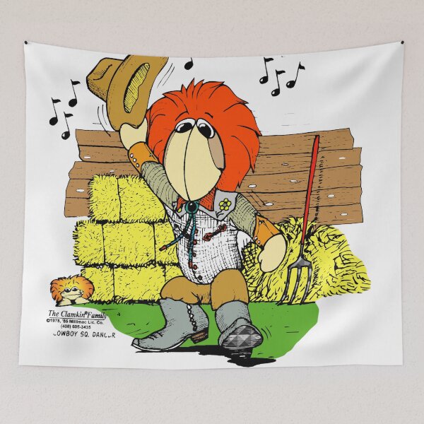 Item preview, Nestor Cowboy Square Dancer - Clamkin Family Cartoon designed and sold by Bruce Ingrassia.
