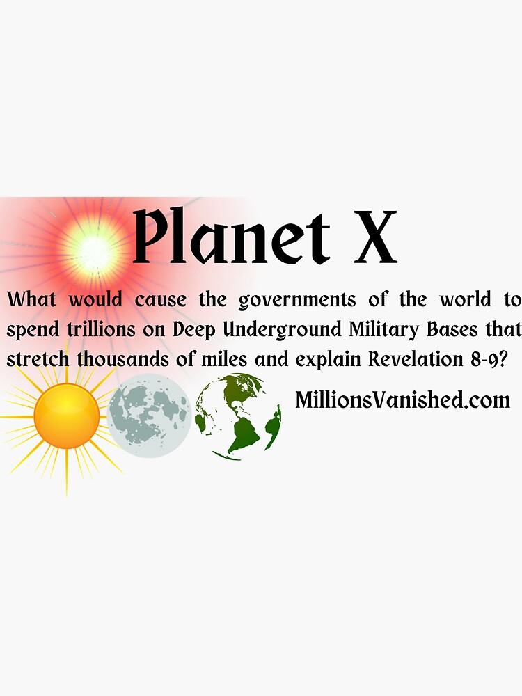 Thumbnail 3 of 3, Sticker, Planet X - Christian designed and sold by 1thes416.