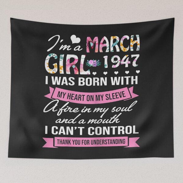Item preview, Awesome Since 1947 75th Birthday I'm A March Girl 1947 designed and sold by Corelli87.