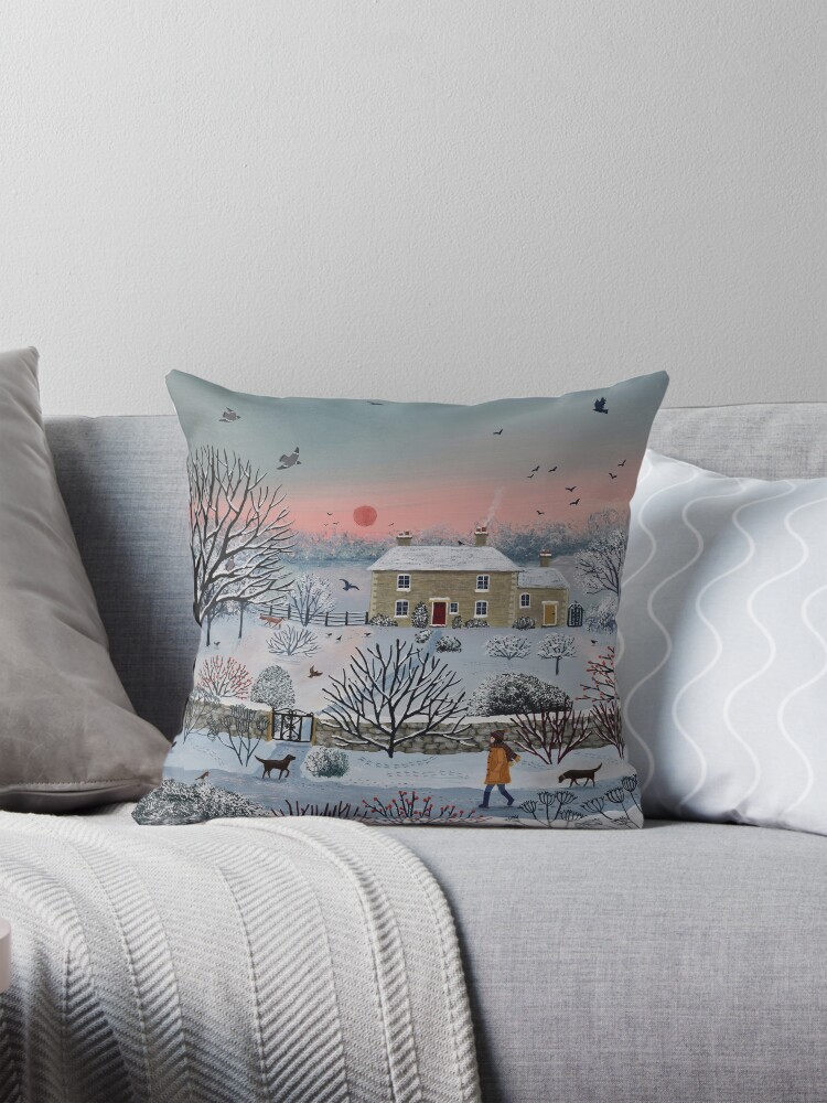 Thumbnail 1 of 4, Pillow, Nearly Home designed and sold by Jogrundyart.