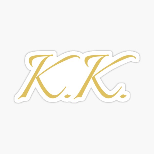 Item preview, KK Initials | Gold Lettering | Personalised Gifts designed and sold by Avo And Sriracha.