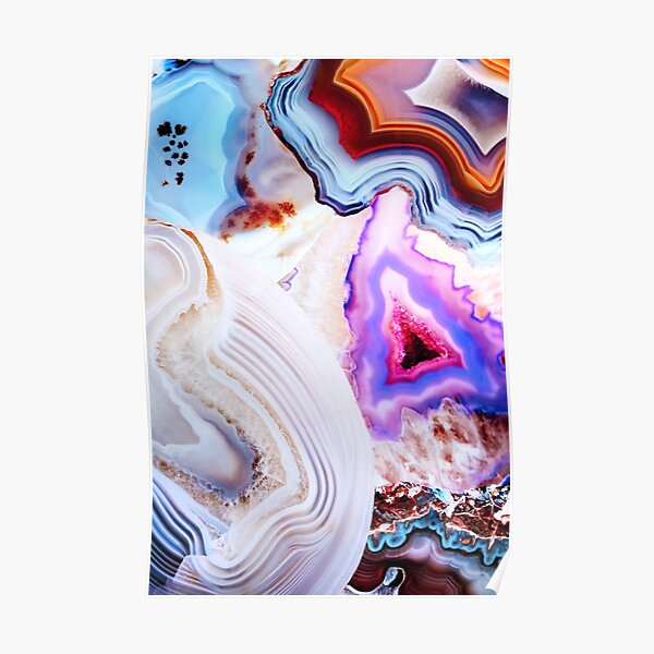 Agate Rocks, Slices of Earth Poster