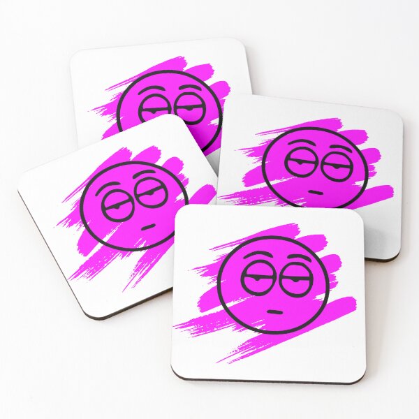 Item preview, Not Bothered Smiley Face With Pink Brush Stroke Bright Design designed and sold by Moonrock Design.