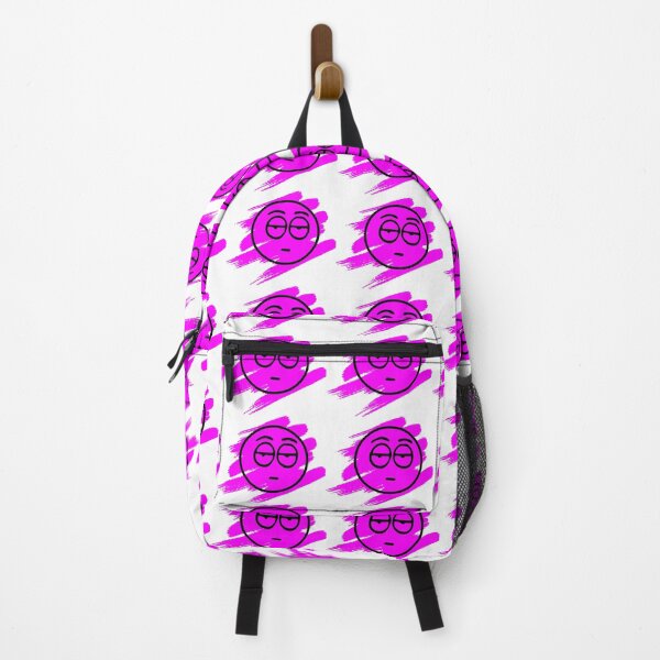 Item preview, Not Bothered Smiley Face With Pink Brush Stroke Bright Design designed and sold by Moonrock Design.