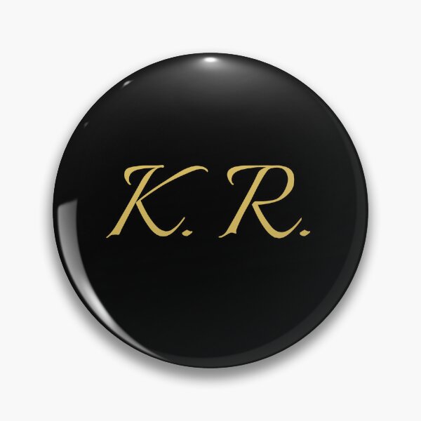Item preview, KR Initials | Gold Lettering | Personalised Gifts designed and sold by Avo And Sriracha.