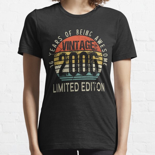 Tops Made In 2006 Vintage 2006 17th Birthday Gift 17 Year Old T-Shirt ...