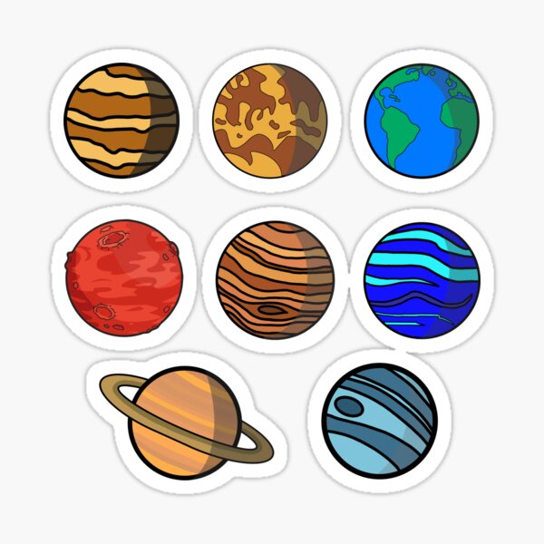 Paquete de pegatinas de planetas | Pegatina