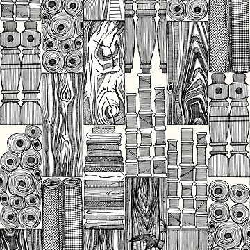 Artwork thumbnail, woodworking and textiles black by scrummy