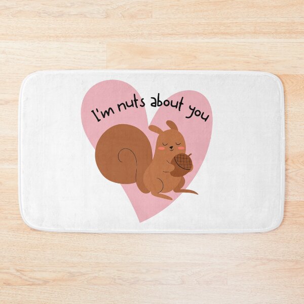 Item preview, I'm nuts about you - Animal pun designed and sold by The Agreeable Raven.