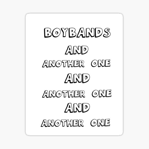 BOYBANDS busted year 3000 Sticker