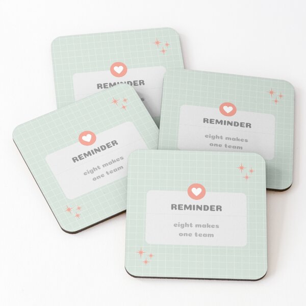 Item preview, eight makes one team pastel reminder designed and sold by daniellepeta.