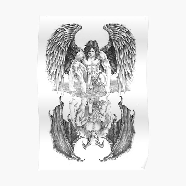 Angels Fighting Demons Metal Wall Art  Angels Fighting Demons Metal Prints   Fine Art America