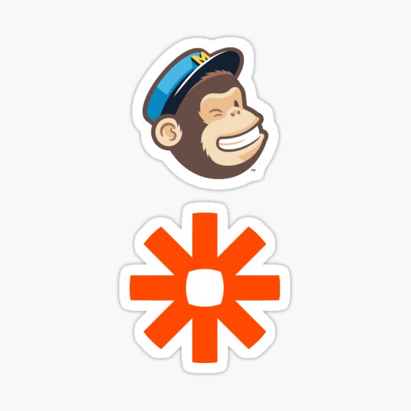Mailchimp and Zapier Stickers Sticker