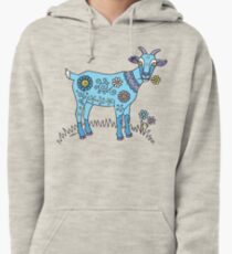 Blue Goat Pullover Hoodie