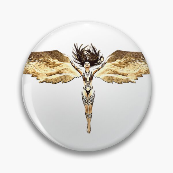 Item preview, Anjo dourado designed and sold by AmDotArt.