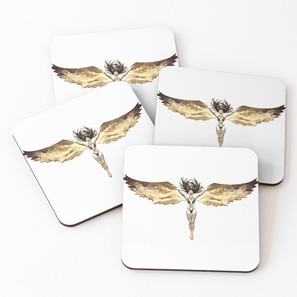 Item preview, Anjo dourado designed and sold by AmDotArt.